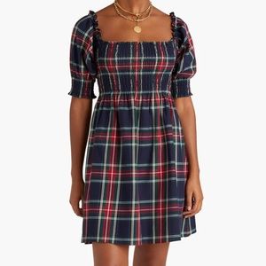 Athena Nap Dress in Navy Tartan Size S from Hill House Home ❤️💙💚